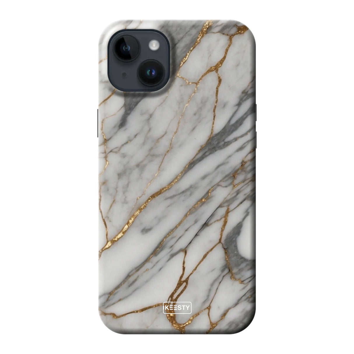  Telefoonhoesje ontwerpen met Tough Marble Black Samsung Galaxy S25 Edge