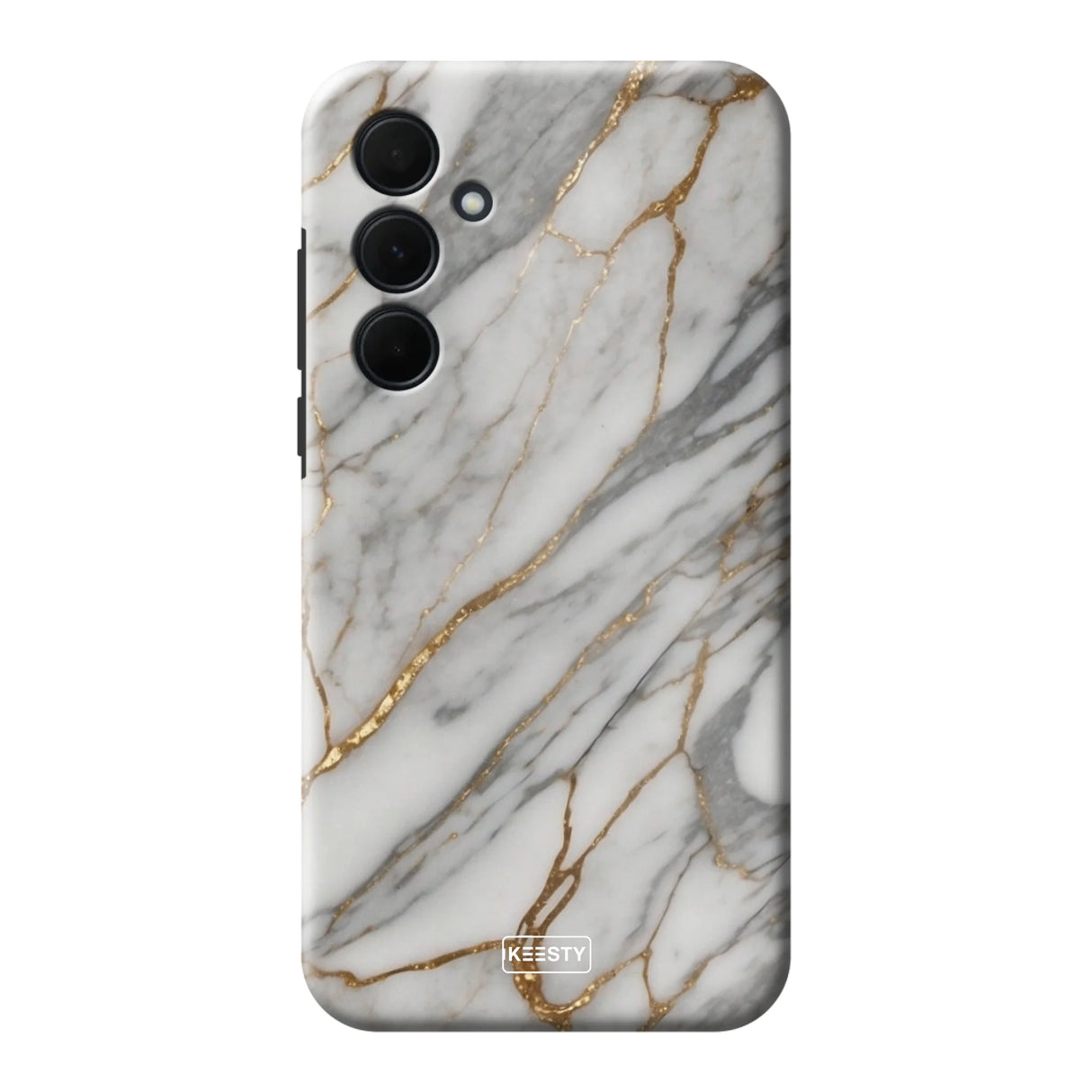  Telefoonhoesje ontwerpen met Tough Marble Black Apple iPhone 16 Plus