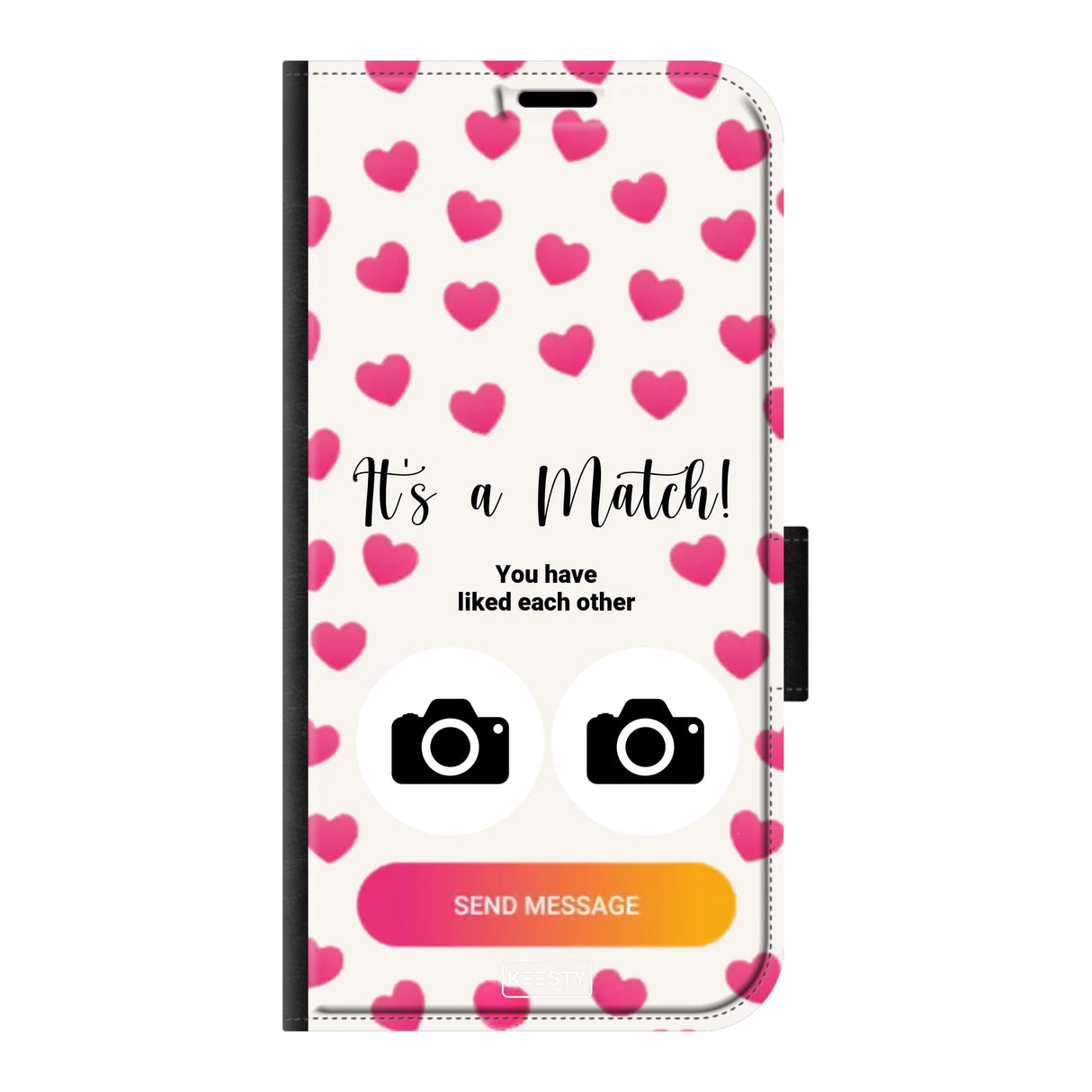 Telefoonhoesje Met Foto - It's a match - Portemonnee hoesje