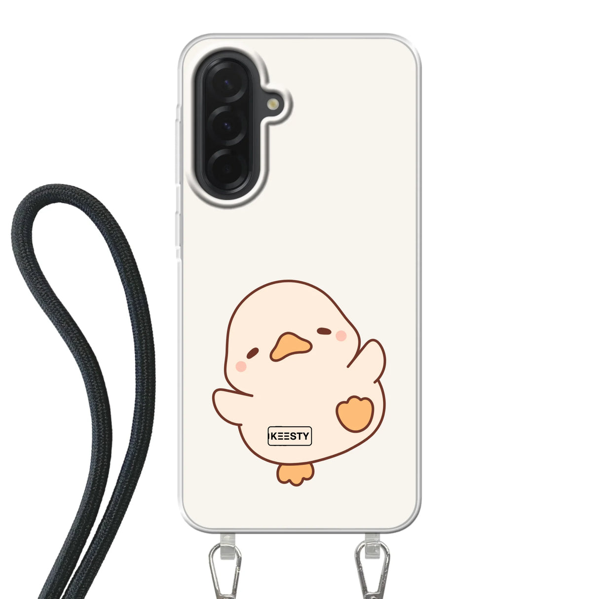 Telefoonhoesje Met Foto - Eend leuk - Hoesje met koord