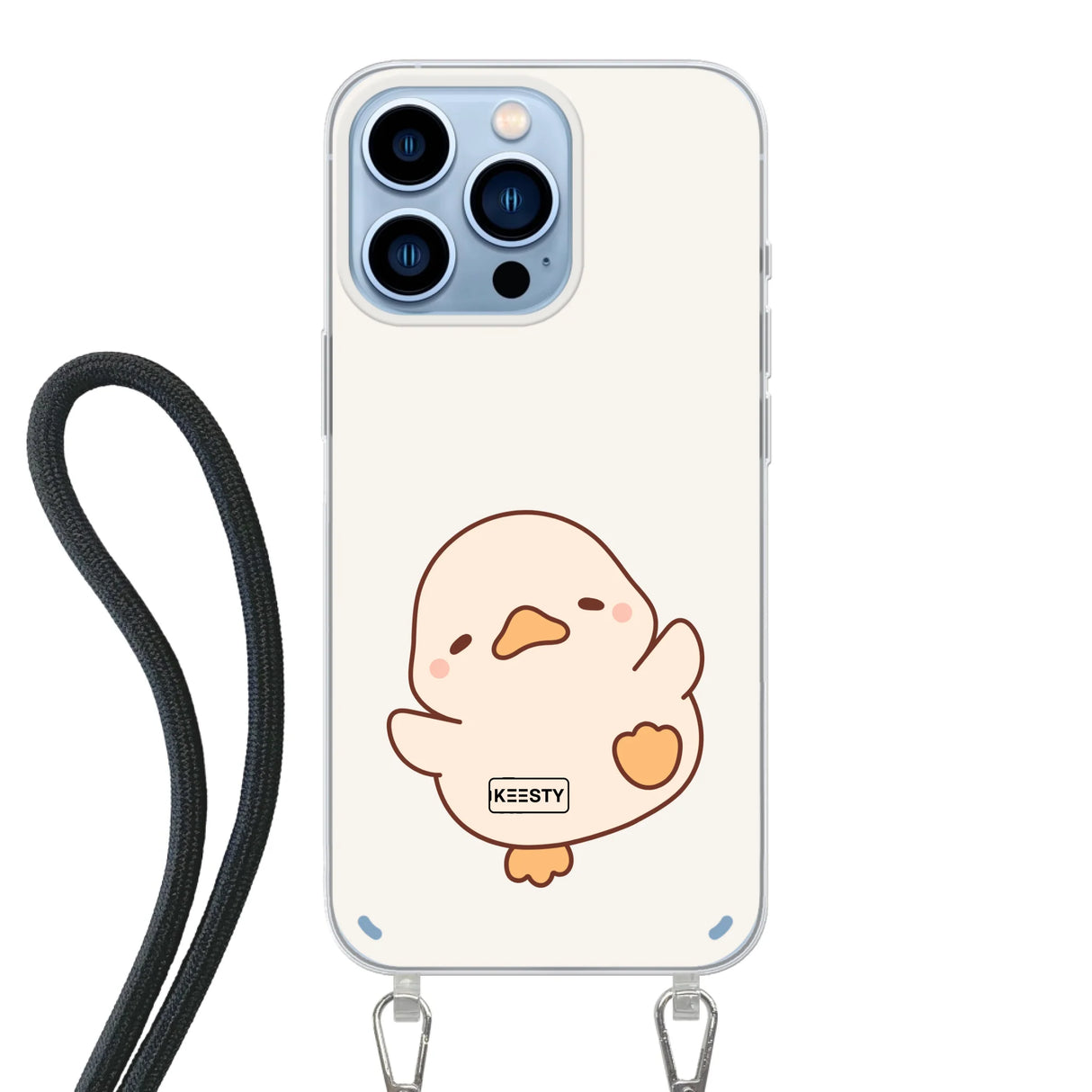 Telefoonhoesje Met Foto - Eend leuk - Hoesje met koord