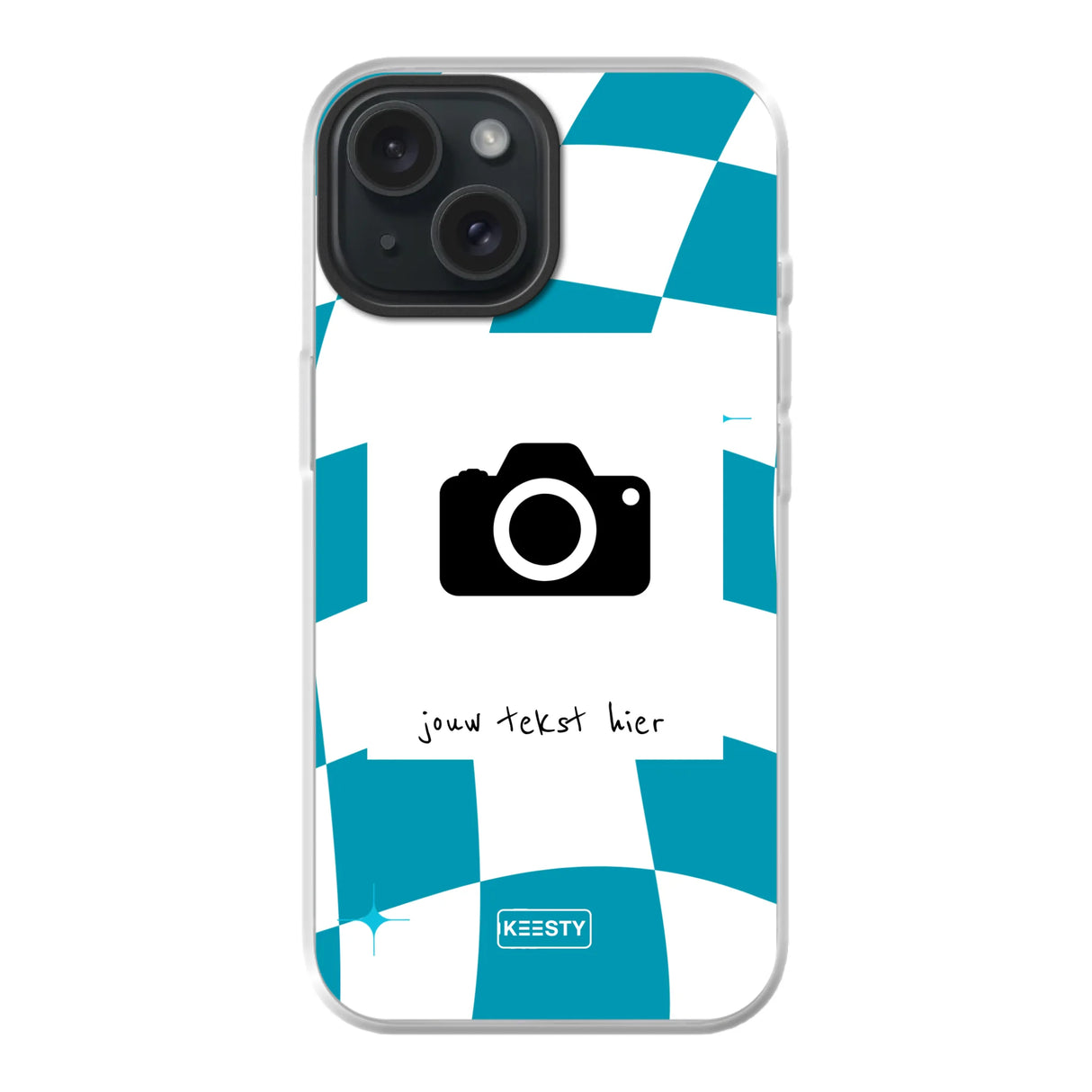 Apple iPhone 15 hybrid case with magsafe back printed transparant