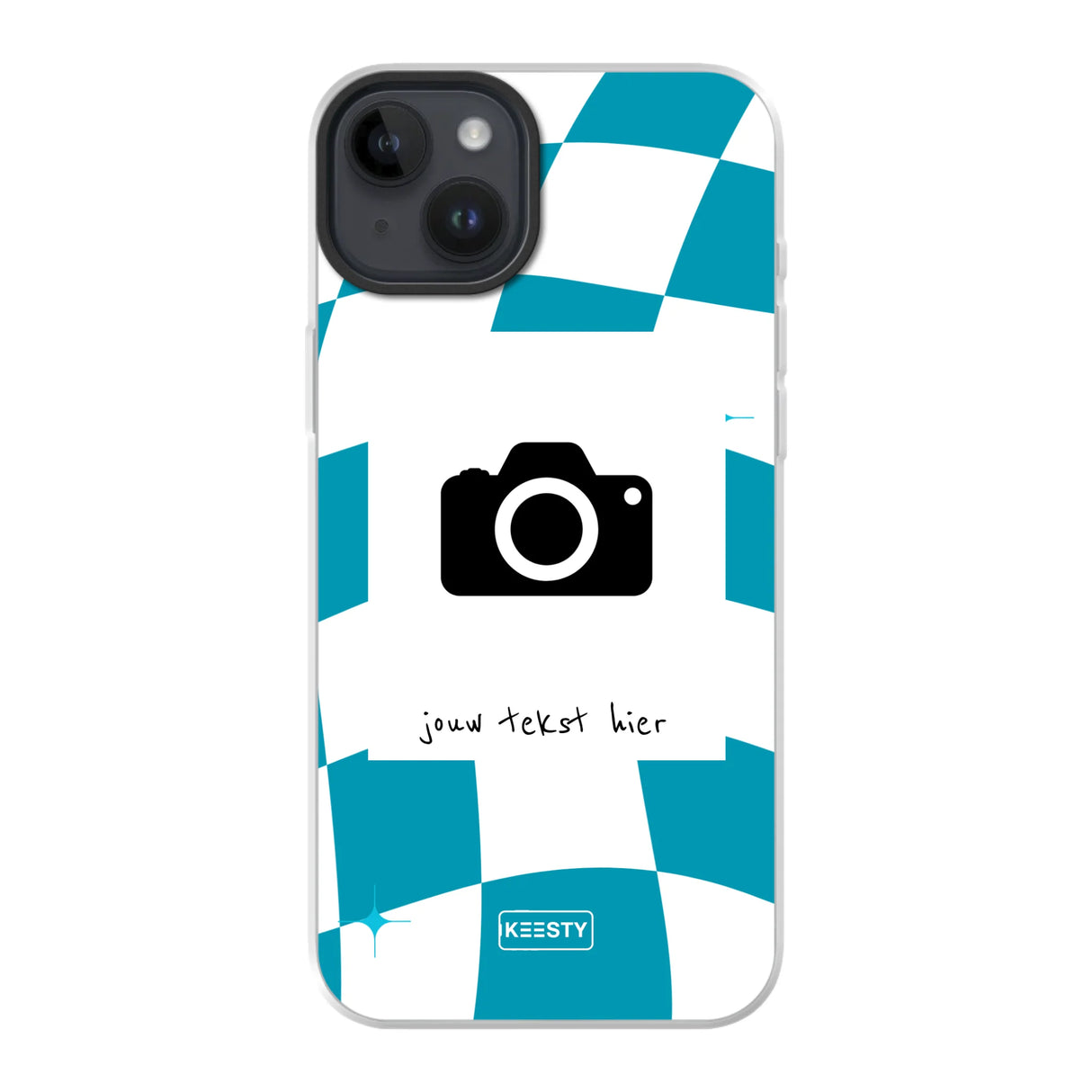Apple iPhone 14 Plus case with magsafe back printed transparant