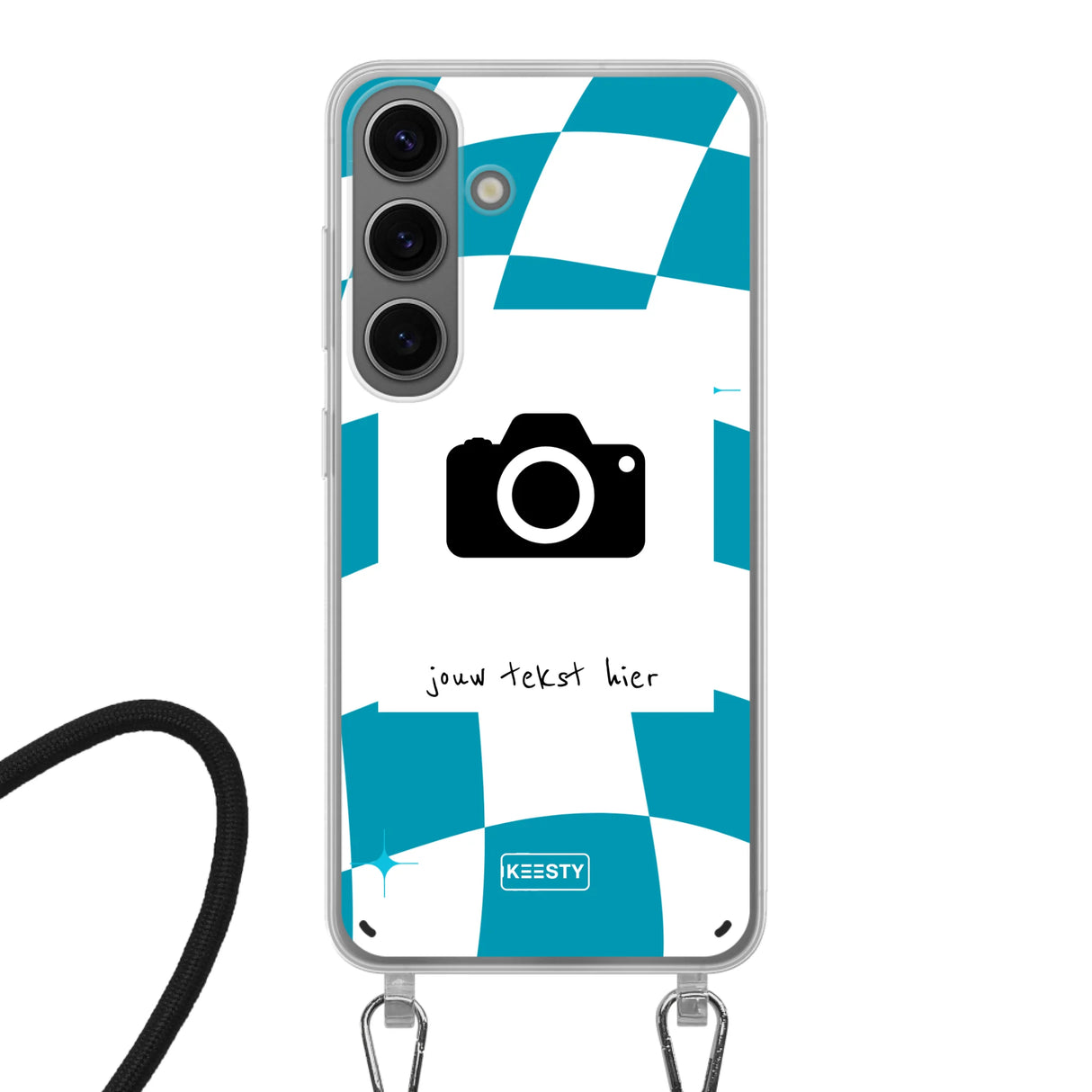 Samsung Galaxy S24 Plus Crossbody case (back printed, transparent)