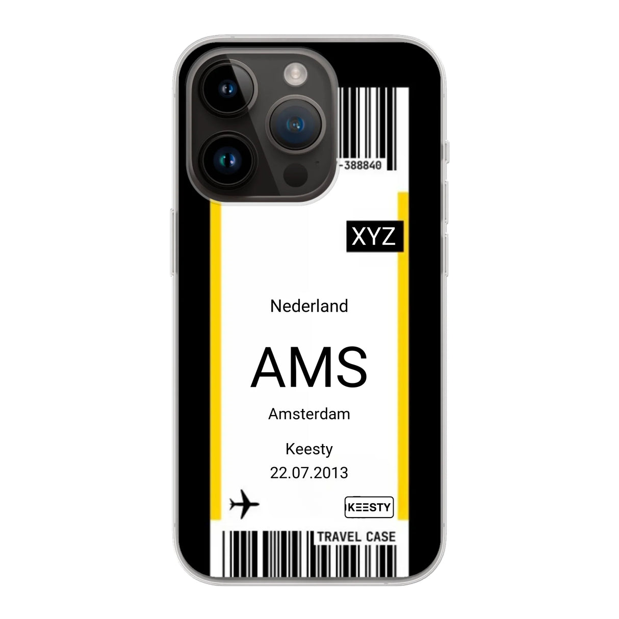 Eigen hoesje maken - Vliegticket - Soft hoesje
