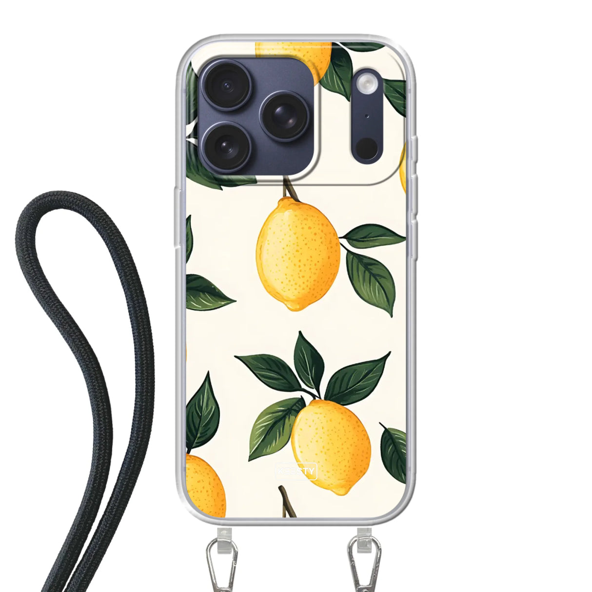 Apple iPhone 17 Pro Crossbody case (back printed, transparent)