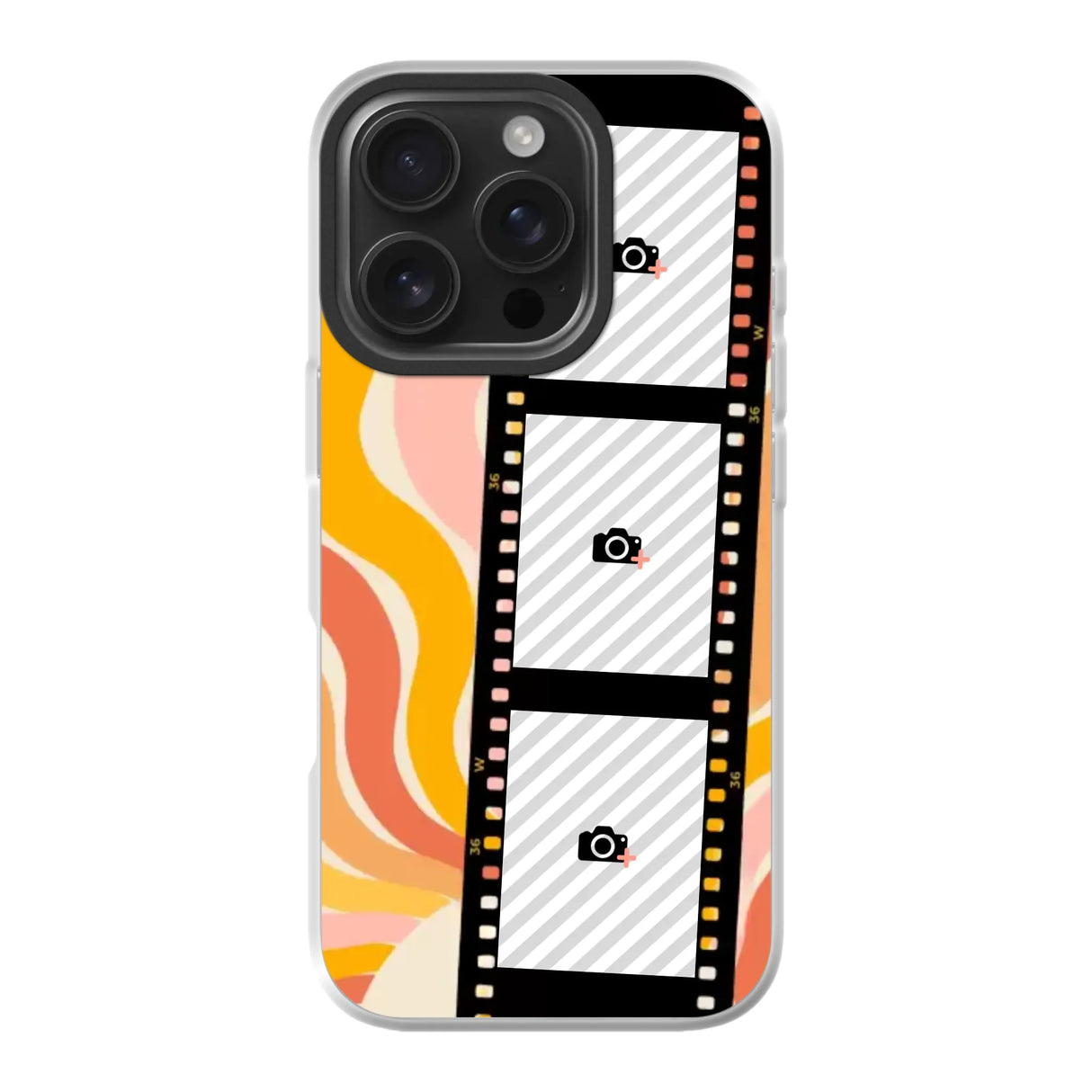 Apple iPhone 16 Pro hybrid case with magsafe back printed transparant