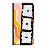 Samsung A56 5G wallet case front printed zwart