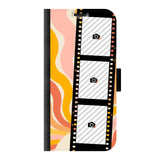 Apple iPhone 12 Pro Max wallet case front printed zwart