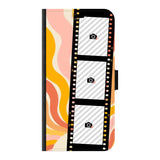 Apple iPhone 15 Plus wallet case front printed zwart