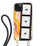 Apple iPhone 15 Plus Crossbody case (back printed, transparent)