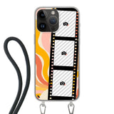 Apple iPhone 14 Pro Max Crossbody case (back printed, transparent)