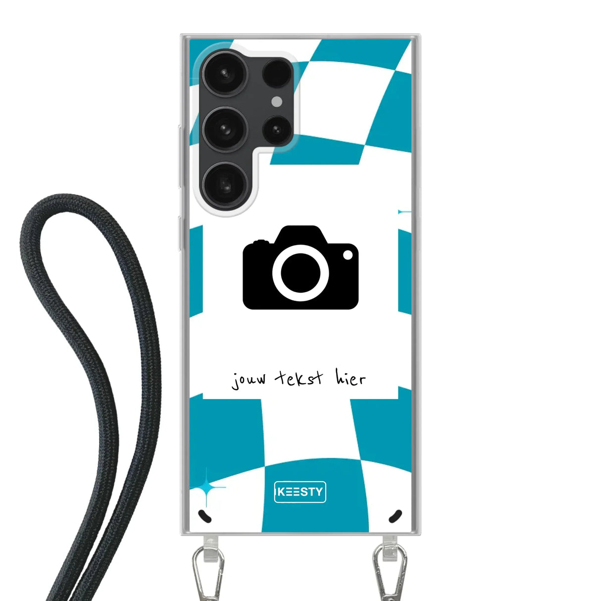 Samsung Galaxy S23 Ultra Crossbody case (back printed, transparent)