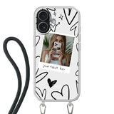 Apple iPhone 17 Crossbody case (back printed, transparent)