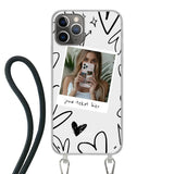 Apple iPhone 11 Pro Crossbody case (back printed, transparent)