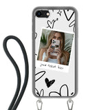 Apple iPhone SE 2020: SE 2022 Crossbody case (back printed, transparent)