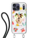 Apple iPhone 17 Pro Max Crossbody case (back printed, transparent)