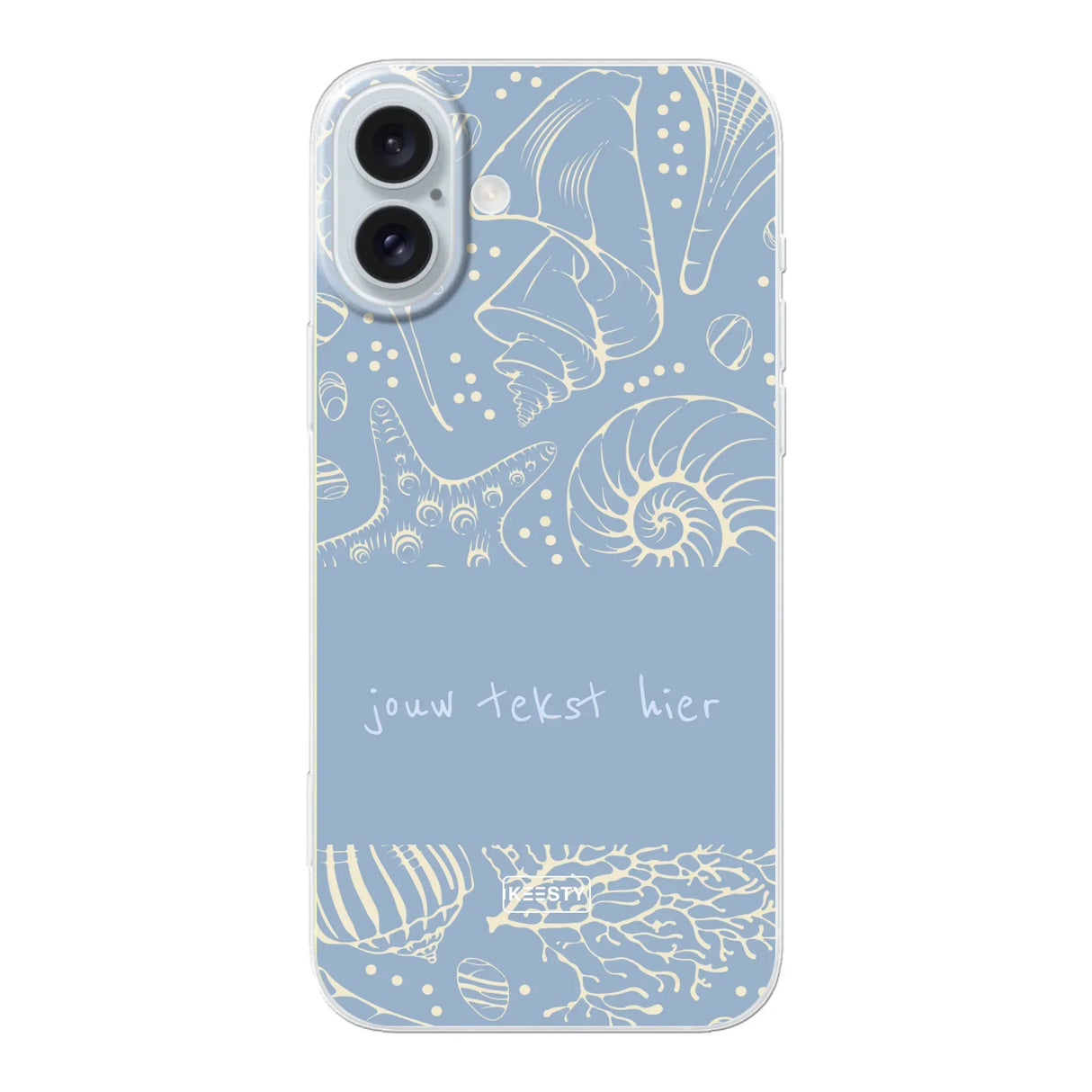 Naam °1 - Coastal Seashells Mix - Telefoonhoesje Personaliseren