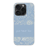Naam °1 - Coastal Seashells Mix - Telefoonhoesje Personaliseren