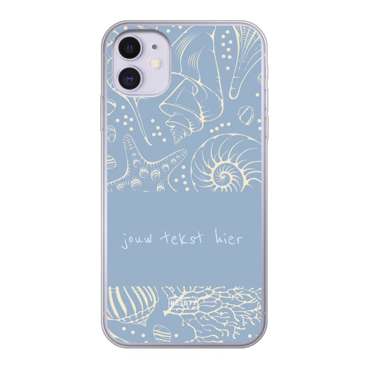 Naam °1 - Coastal Seashells Mix - Telefoonhoesje Personaliseren