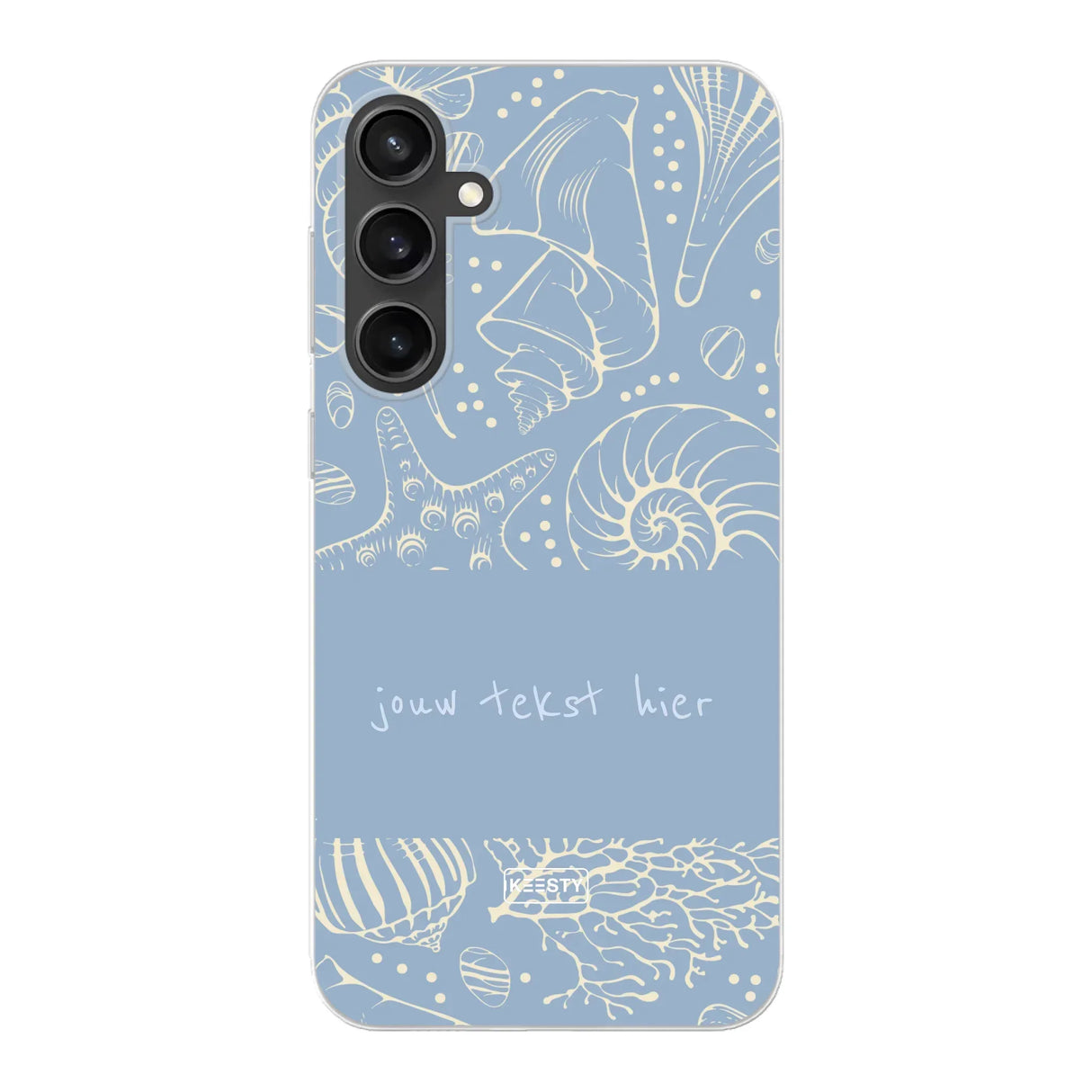 Naam °1 - Coastal Seashells Mix - Telefoonhoesje Personaliseren