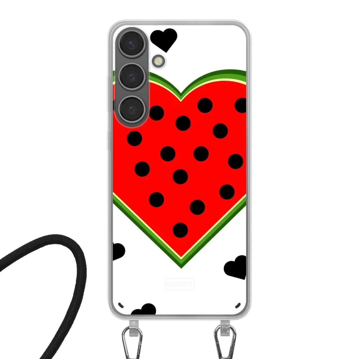 Samsung Galaxy S24 Plus Crossbody case (back printed, transparent)