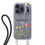 Apple iPhone 17 Pro Crossbody case (back printed, transparent)