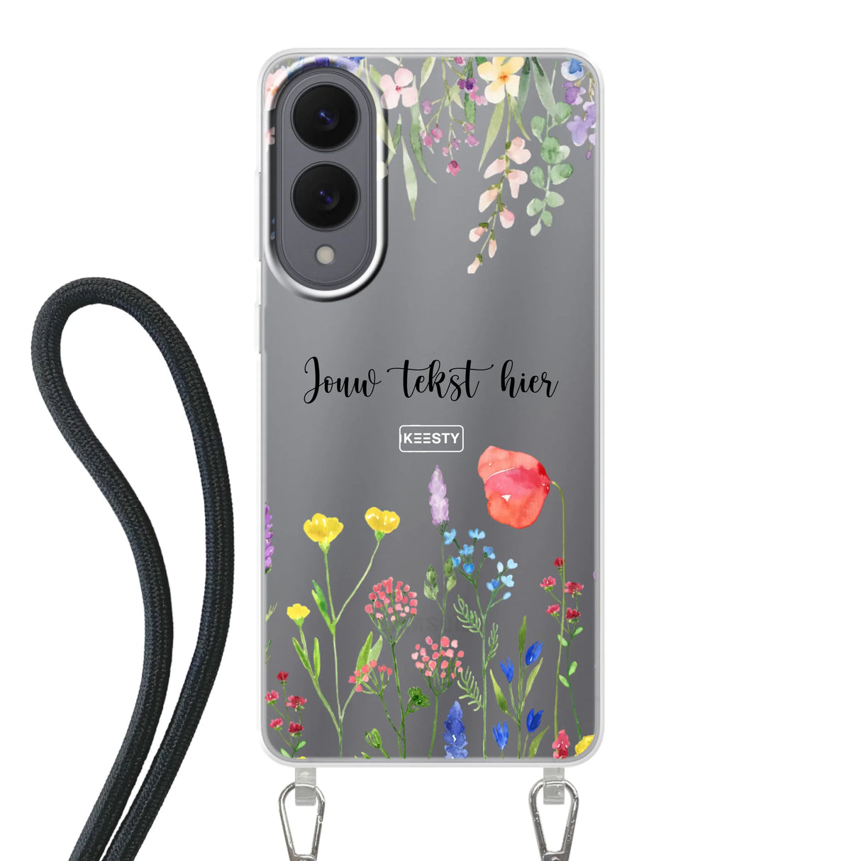 Floral °2 - Telefoonhoesje Maken - Hoesje met koord
