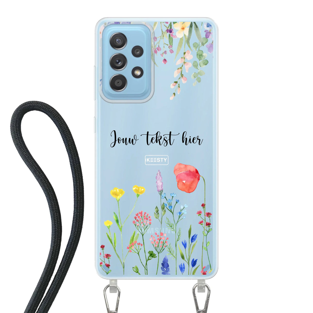 Floral °2 - Telefoonhoesje Maken - Hoesje met koord