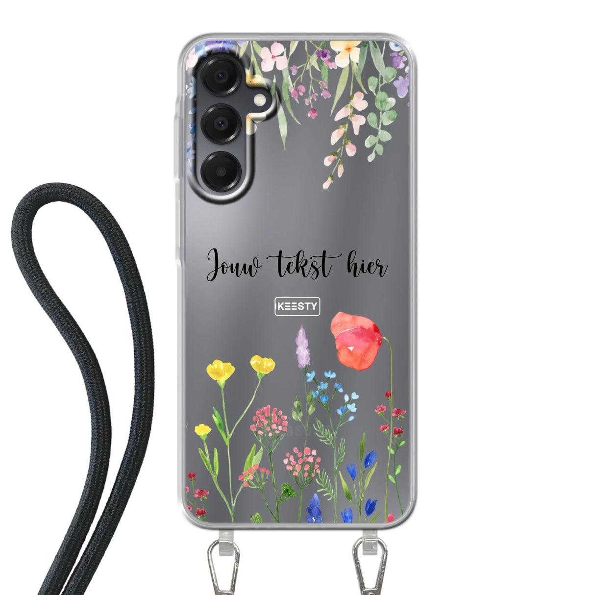 Floral °2 - Telefoonhoesje Maken - Hoesje met koord