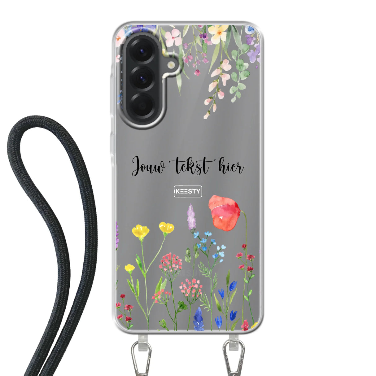 Floral °2 - Telefoonhoesje Maken - Hoesje met koord