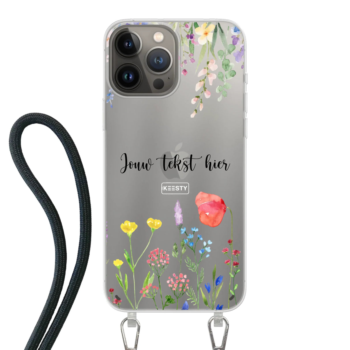 Floral °2 - Telefoonhoesje Maken - Hoesje met koord
