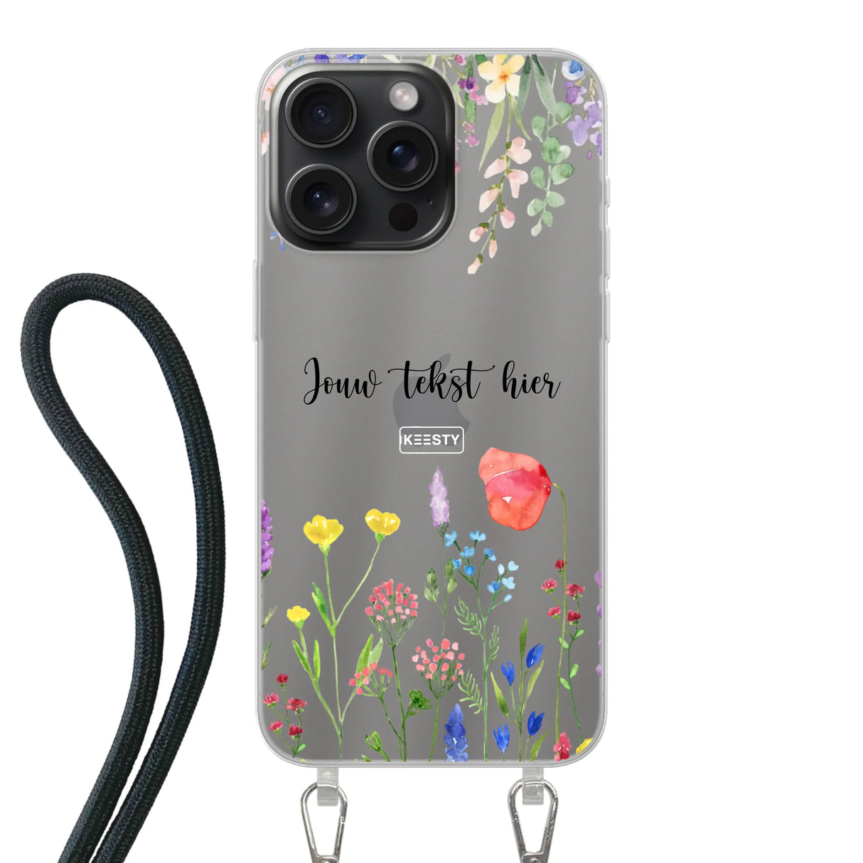 Floral °2 - Telefoonhoesje Maken - Hoesje met koord