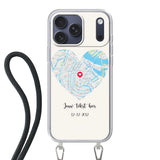 Apple iPhone 17 Pro Max Crossbody case (back printed, transparent)