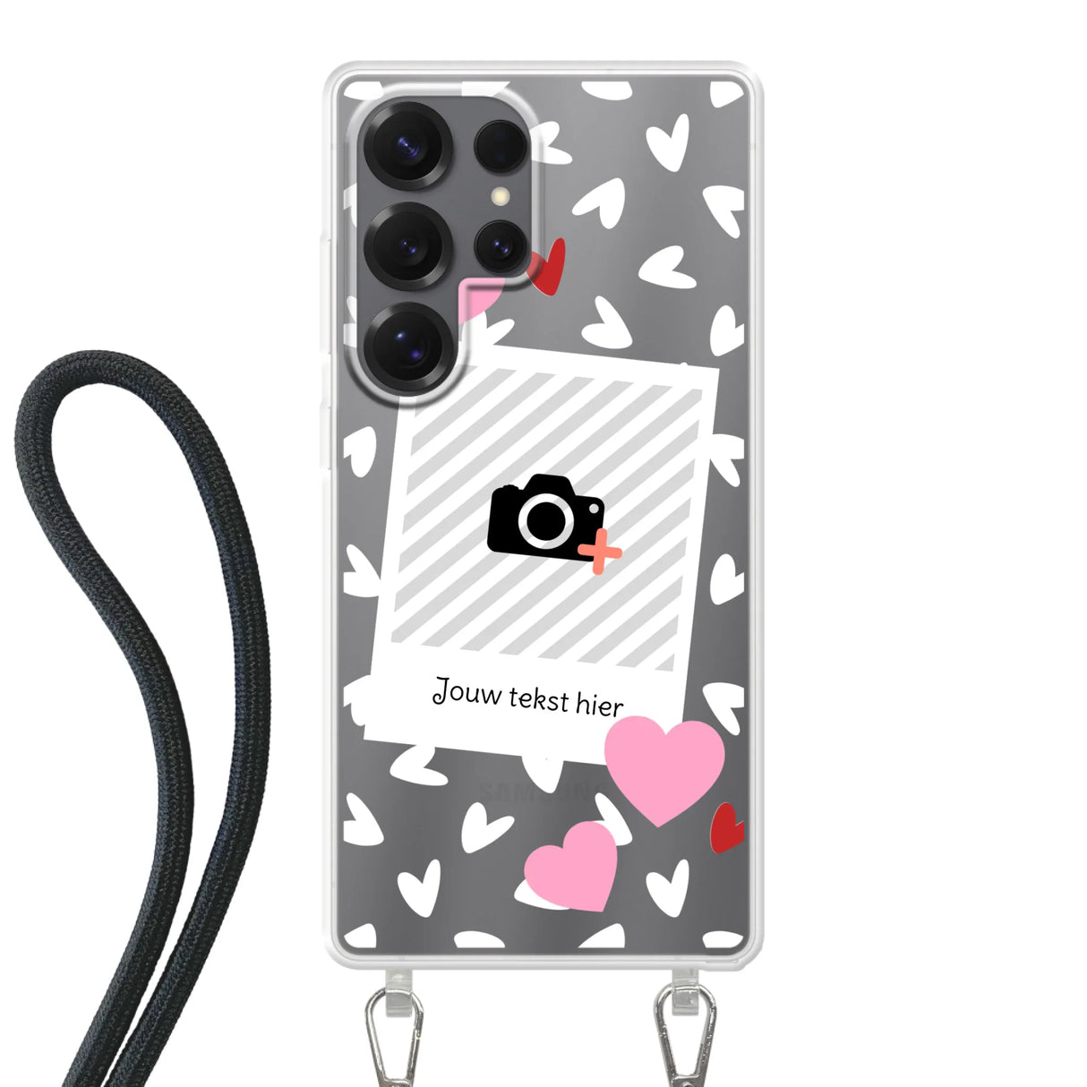 Hearts & Foto - Telefoonhoesje Met Foto