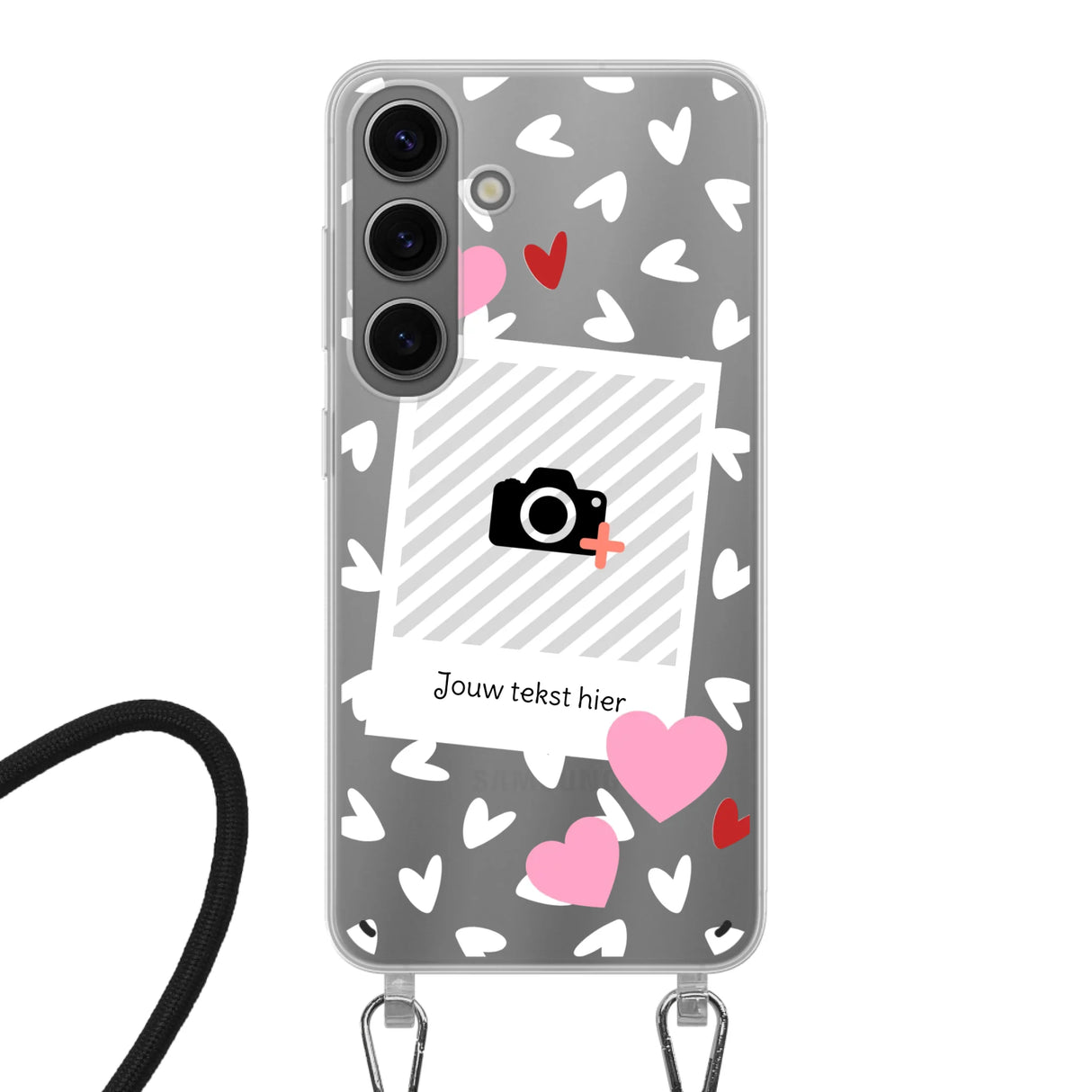 Hearts & Foto - Telefoonhoesje Met Foto