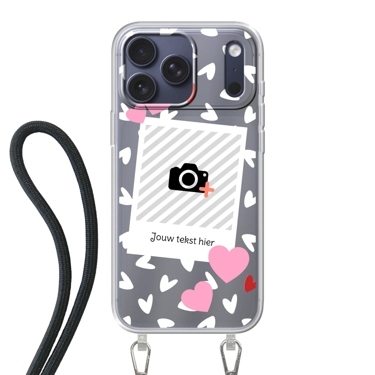 Hearts & Foto - Telefoonhoesje Met Foto