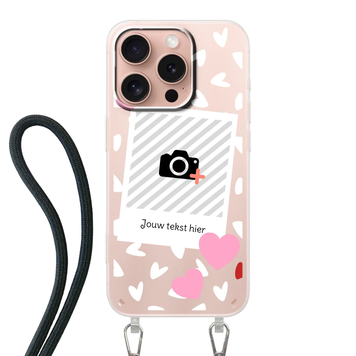 Hearts & Foto - Telefoonhoesje Met Foto