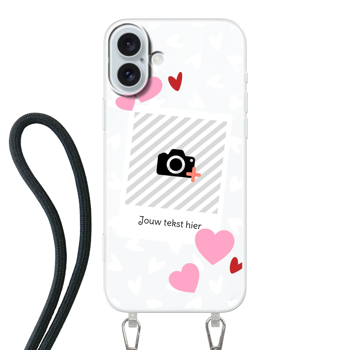 Hearts & Foto - Telefoonhoesje Met Foto