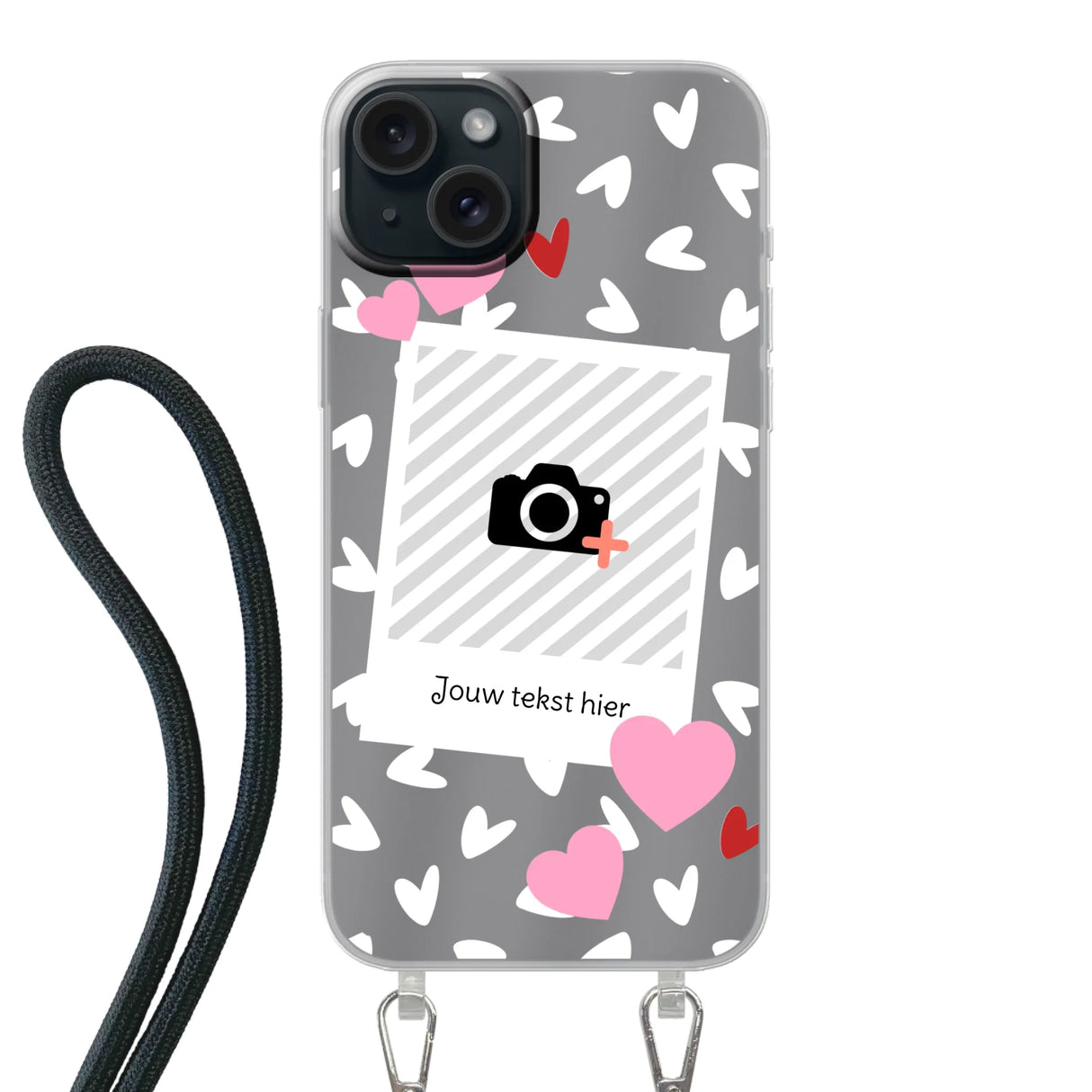 Hearts & Foto - Telefoonhoesje Met Foto