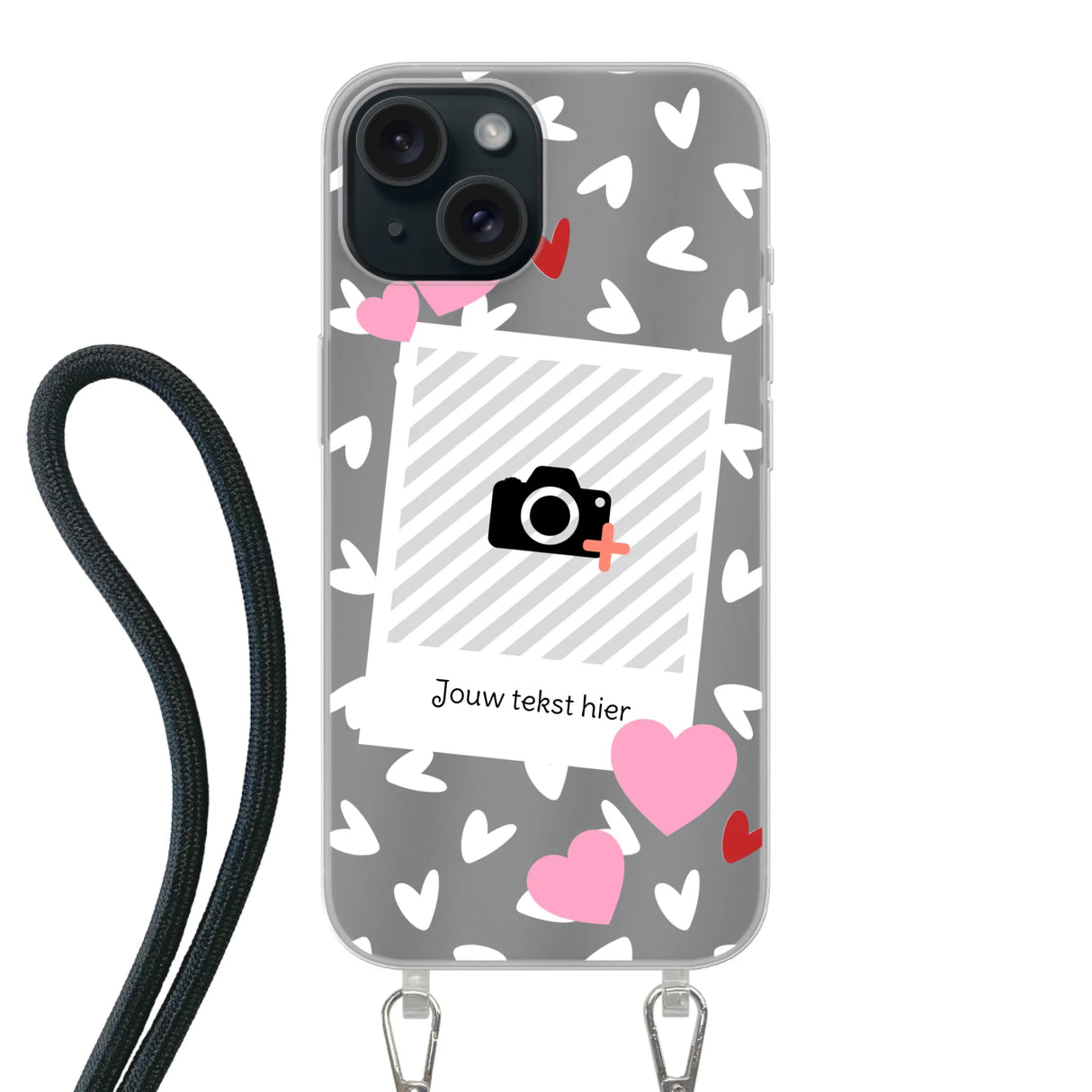 Hearts & Foto - Telefoonhoesje Met Foto