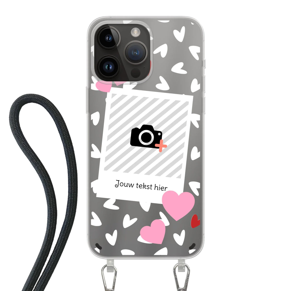 Hearts & Foto - Telefoonhoesje Met Foto