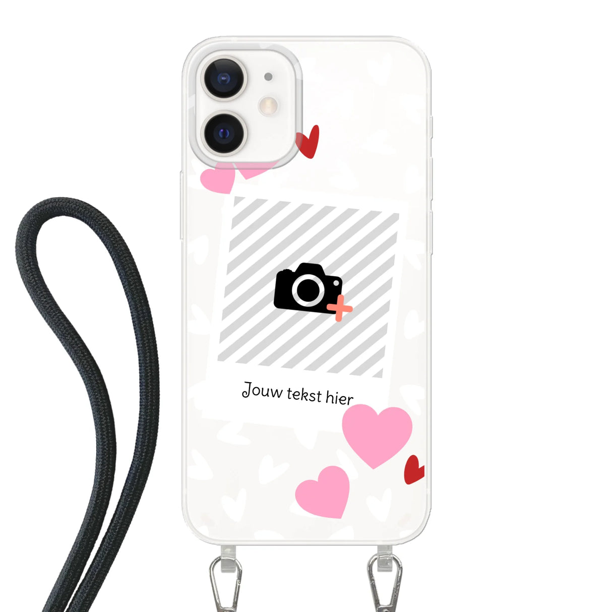 Hearts & Foto - Telefoonhoesje Met Foto
