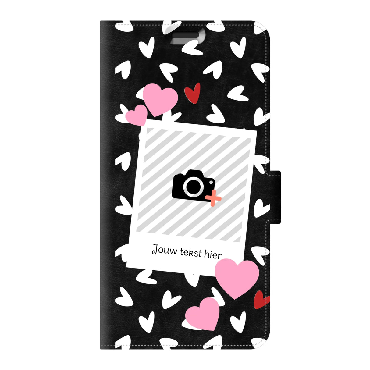 Hearts & Foto - Telefoonhoesje Met Foto