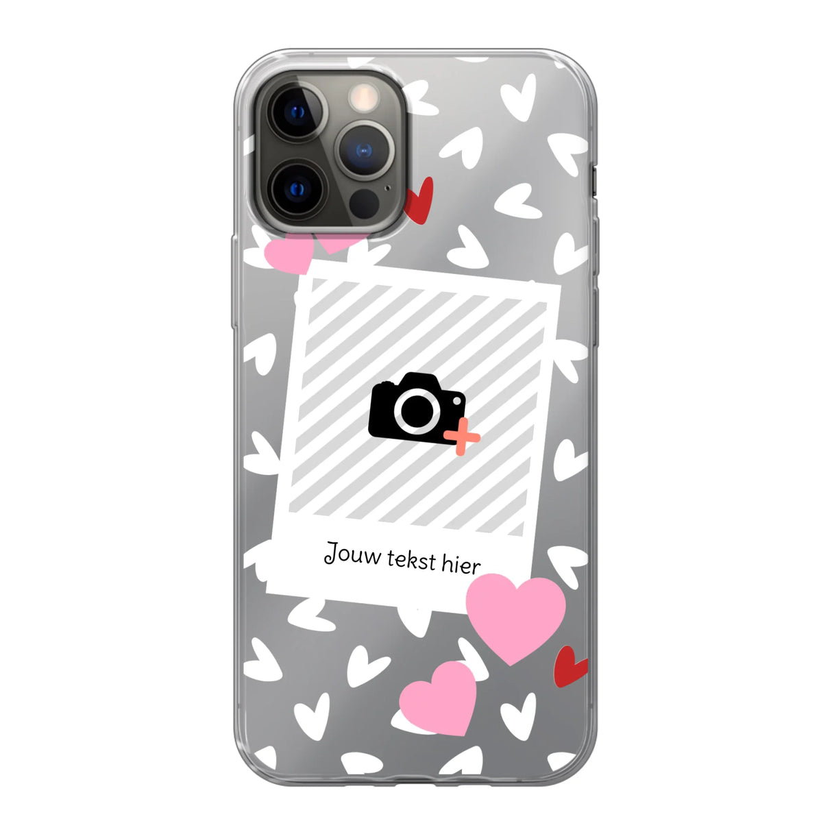 Hearts & Foto - Telefoonhoesje Met Foto
