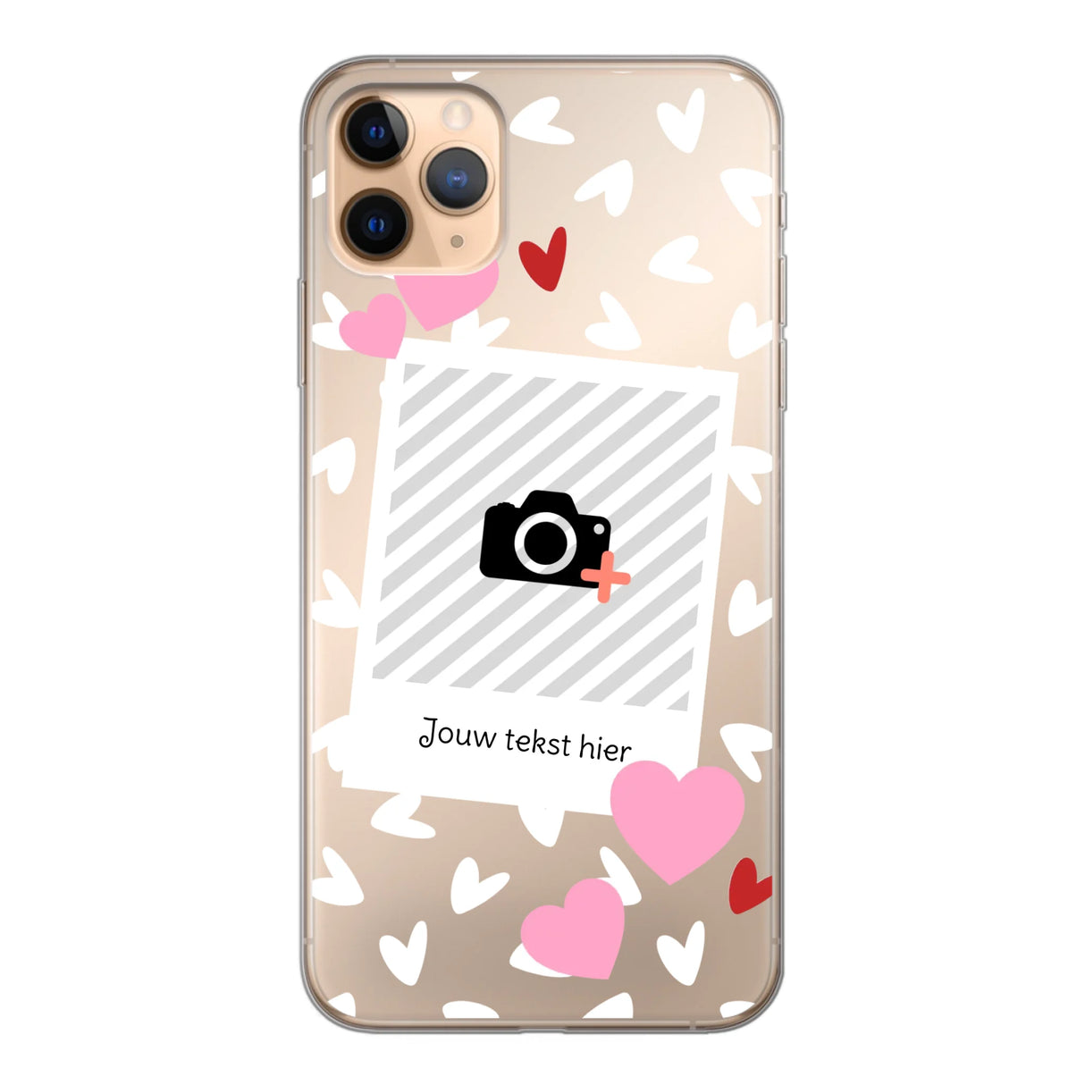 Hearts & Foto - Telefoonhoesje Met Foto