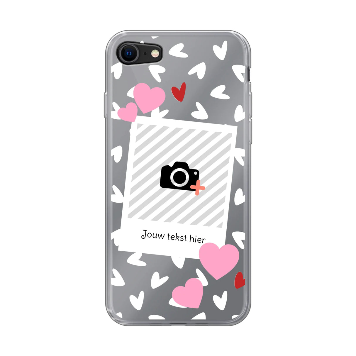 Hearts & Foto - Telefoonhoesje Met Foto