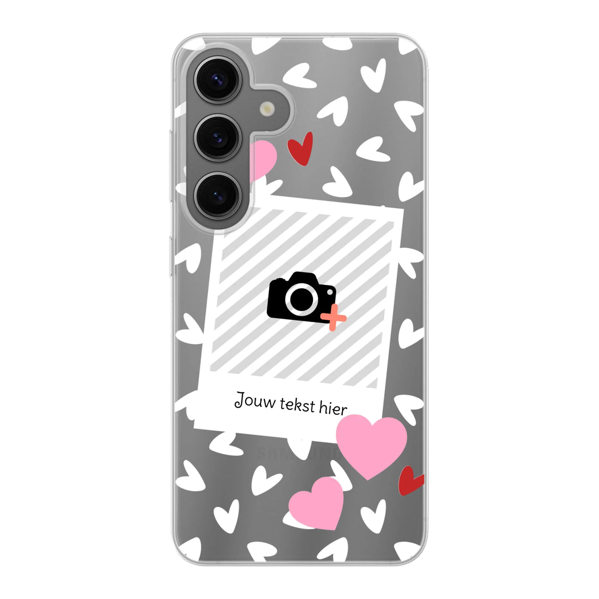 Hearts & Foto - Telefoonhoesje Met Foto