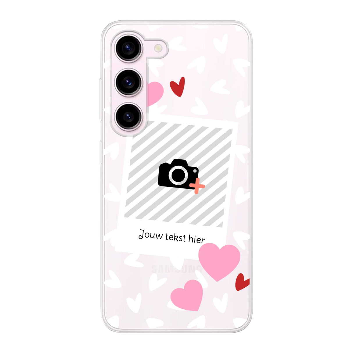 Hearts & Foto - Telefoonhoesje Met Foto
