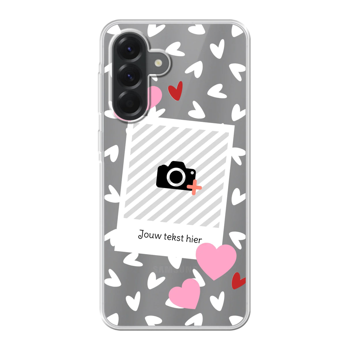 Hearts & Foto - Telefoonhoesje Met Foto